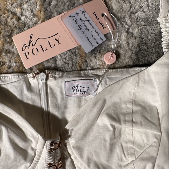 Oh Polly White Dress! NWT! - Picture 5 of 6